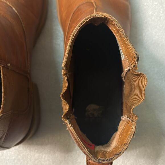 Emelie II Chelsea Sorel Boots 7.5 Brown Waterproof Gorpcore Shootie Casual Boho - Picture 9 of 12